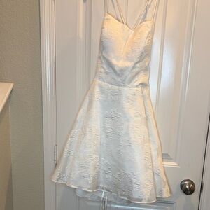 White elegant floral dress